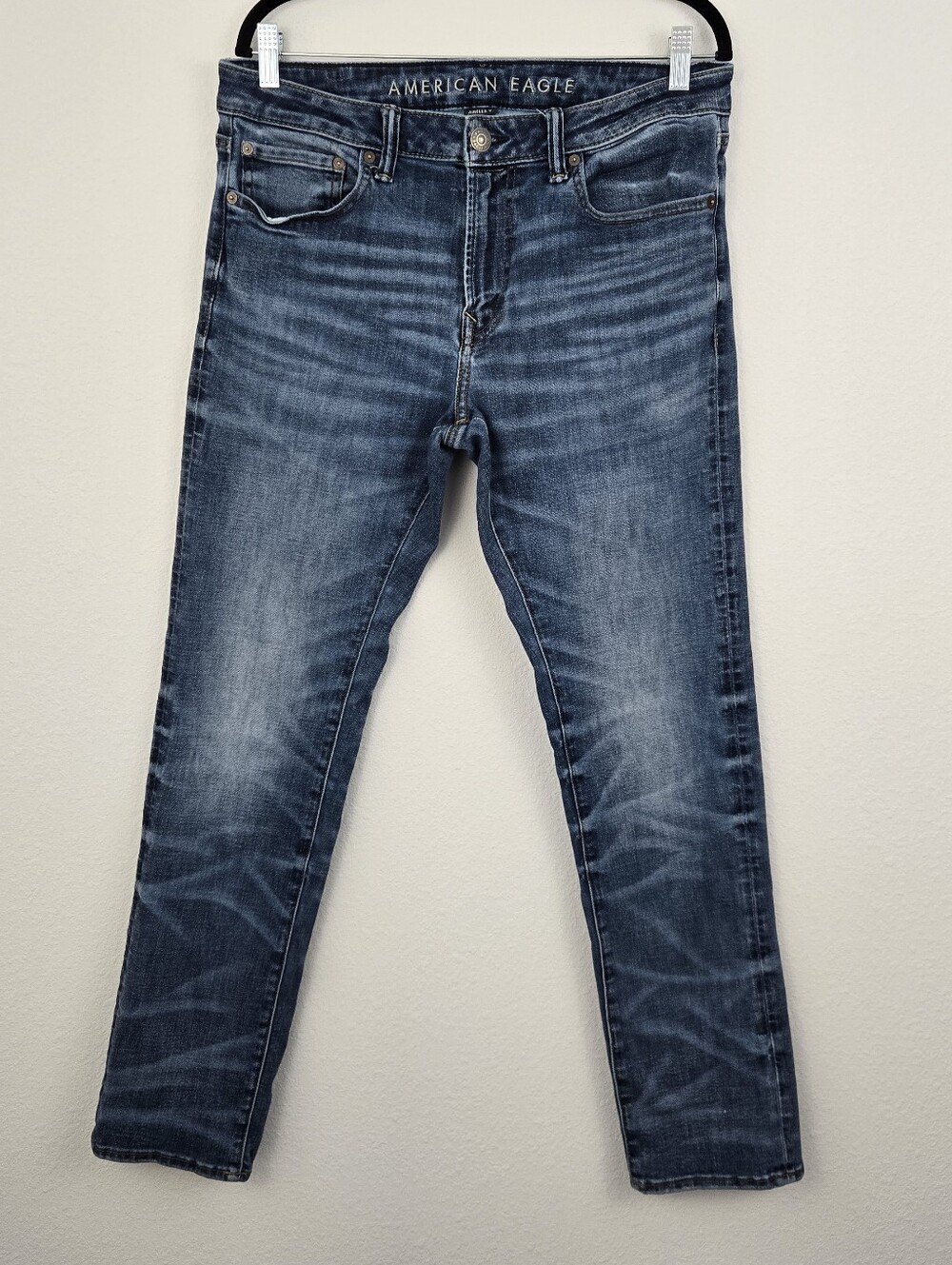 American Eagle Outfitters Blue Slim Straight Jeans